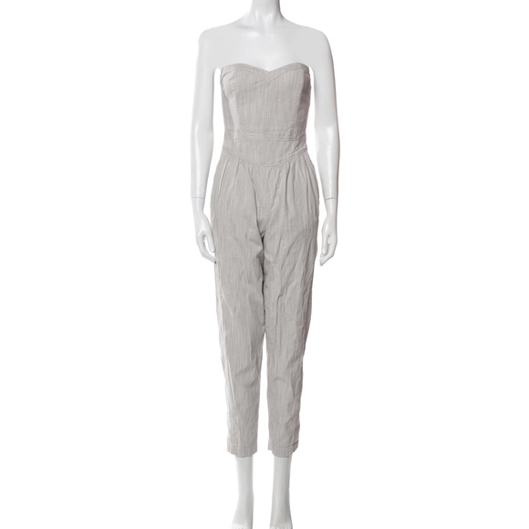 Rebeca Taylor La Vie Crisp Stripe Jumpsuit - Picture 1 of 15